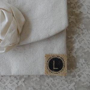 Personalized Initial Add On Burlap Vintage..